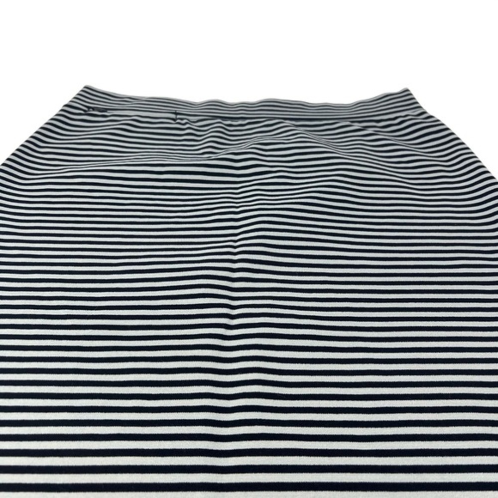 Toad & Co L PASEO Black Gray Stripe Stretchy Pull On Women's Skirt Outdoors Camp